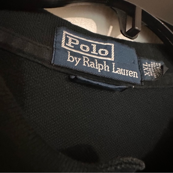 Vintage Polo by Ralph Lauren Men's Black Yellow Polo Shirt Big Pony Size XXL - Picture 5 of 8
